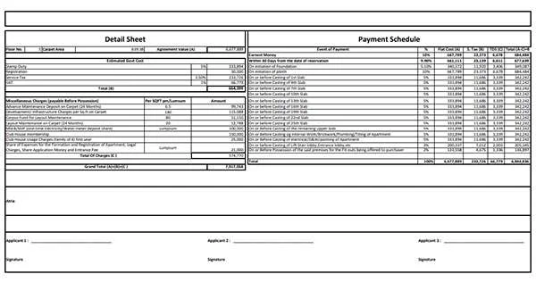 Detail Sheet
